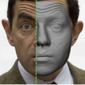 Teaser for High-Fidelity Monocular Face Reconstruction based on an Unsupervised Model-based Face Autoencoder