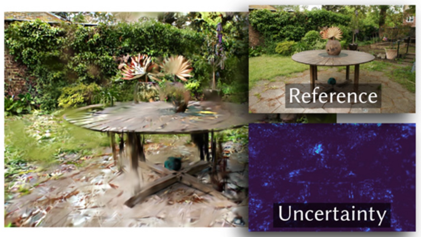 Teaser for Manifold Sampling for Differentiable Uncertainty in Radiance Fields