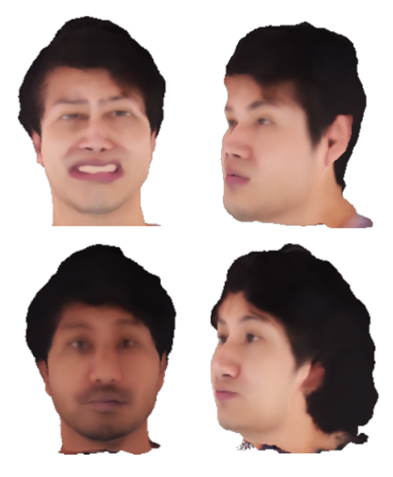 Teaser for i3DMM: Deep Implicit 3D Morphable Model of Human Heads